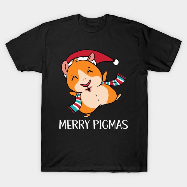 Merry Pigmas T-Shirt by OnepixArt
